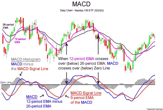 MACD su grafico forex